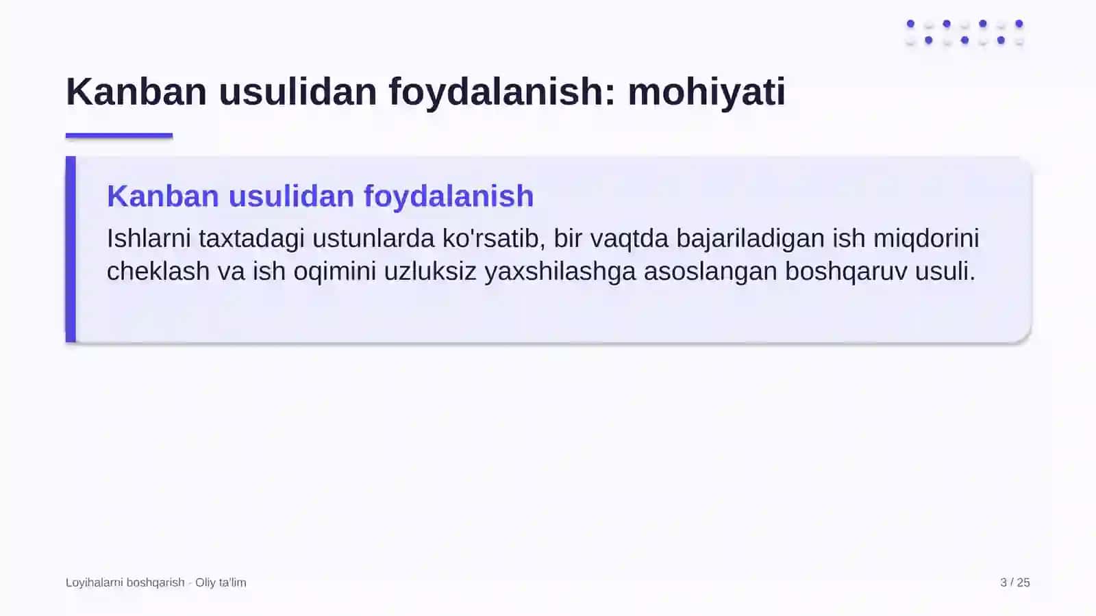 Avtomobil transportida Kanban usulidan foydalanish 3