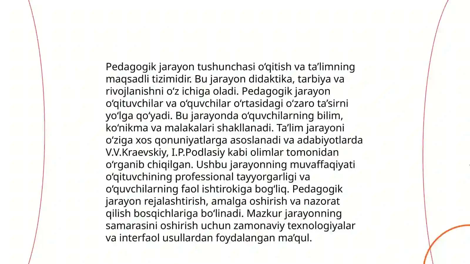 Pedagogik jarayon konsepsiyalari va uning psixologik asoslari 3