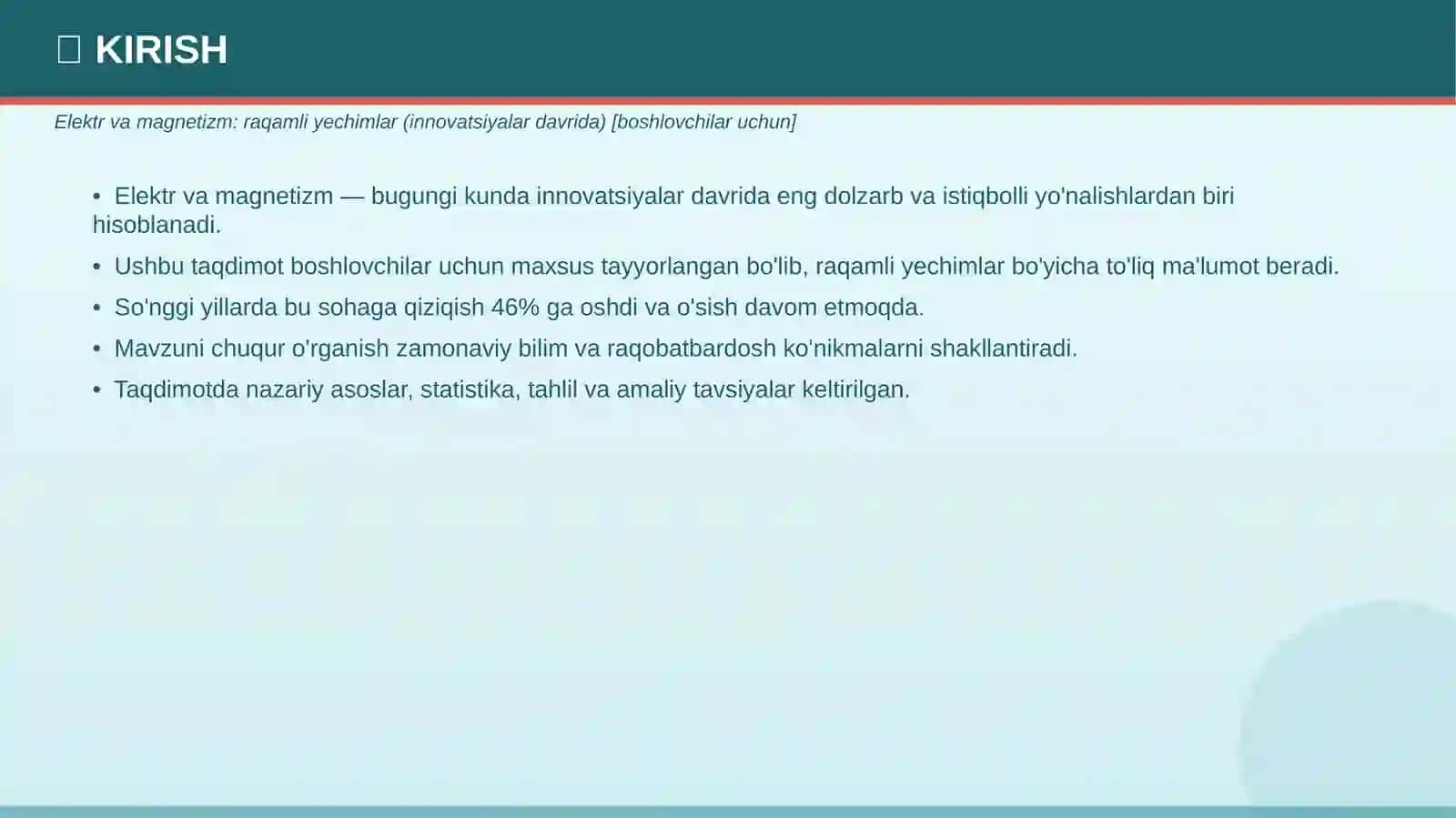 ELEKTR VA MAGNETIZM 3
