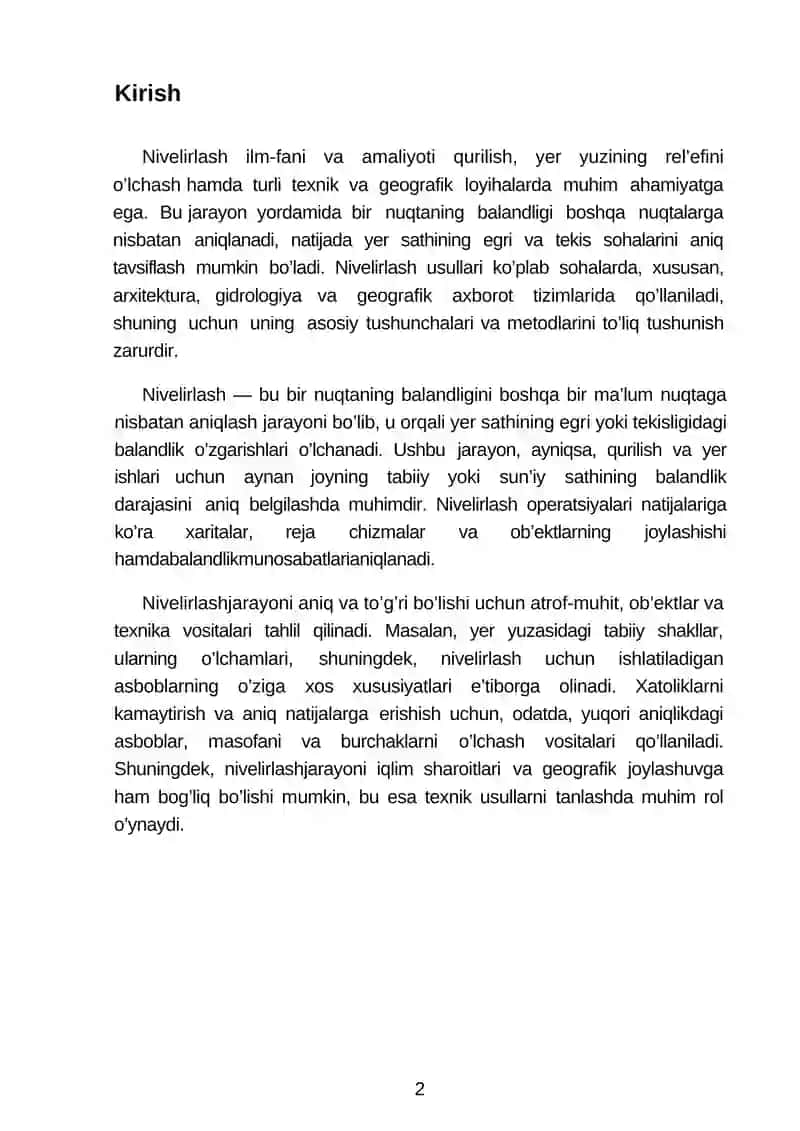 Nivelirlash 3
