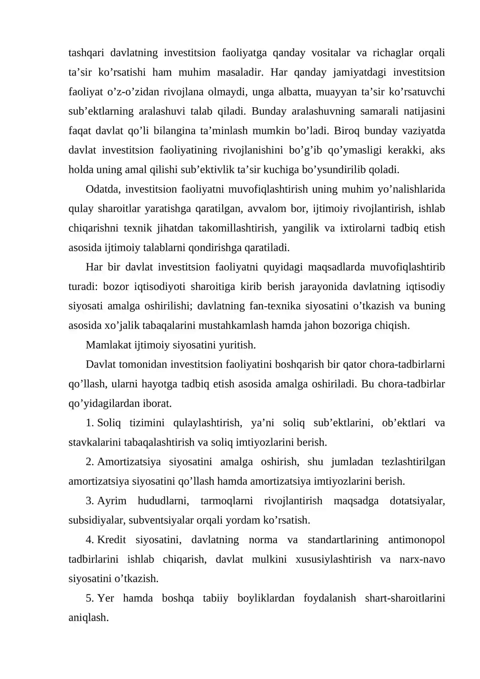 Investitsiya faoliyatining me’yoriy-huquqiy asoslari 3