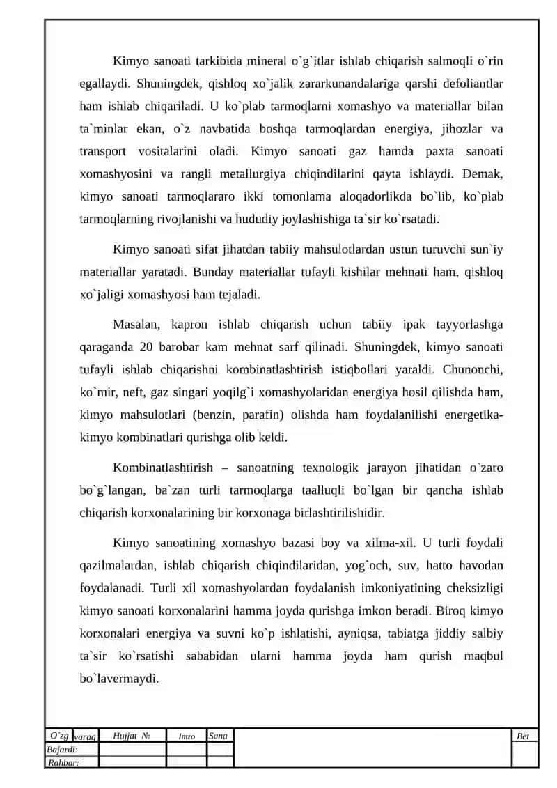 O`zbekiston Respublikasi Prezidenti Shavkat Mirziyoev 2019 yil 21 fevral kuni neft-gaz hamda kimyo sanoatida olib borilayotgan islohotlar natijadorligini tahlil qilish 3