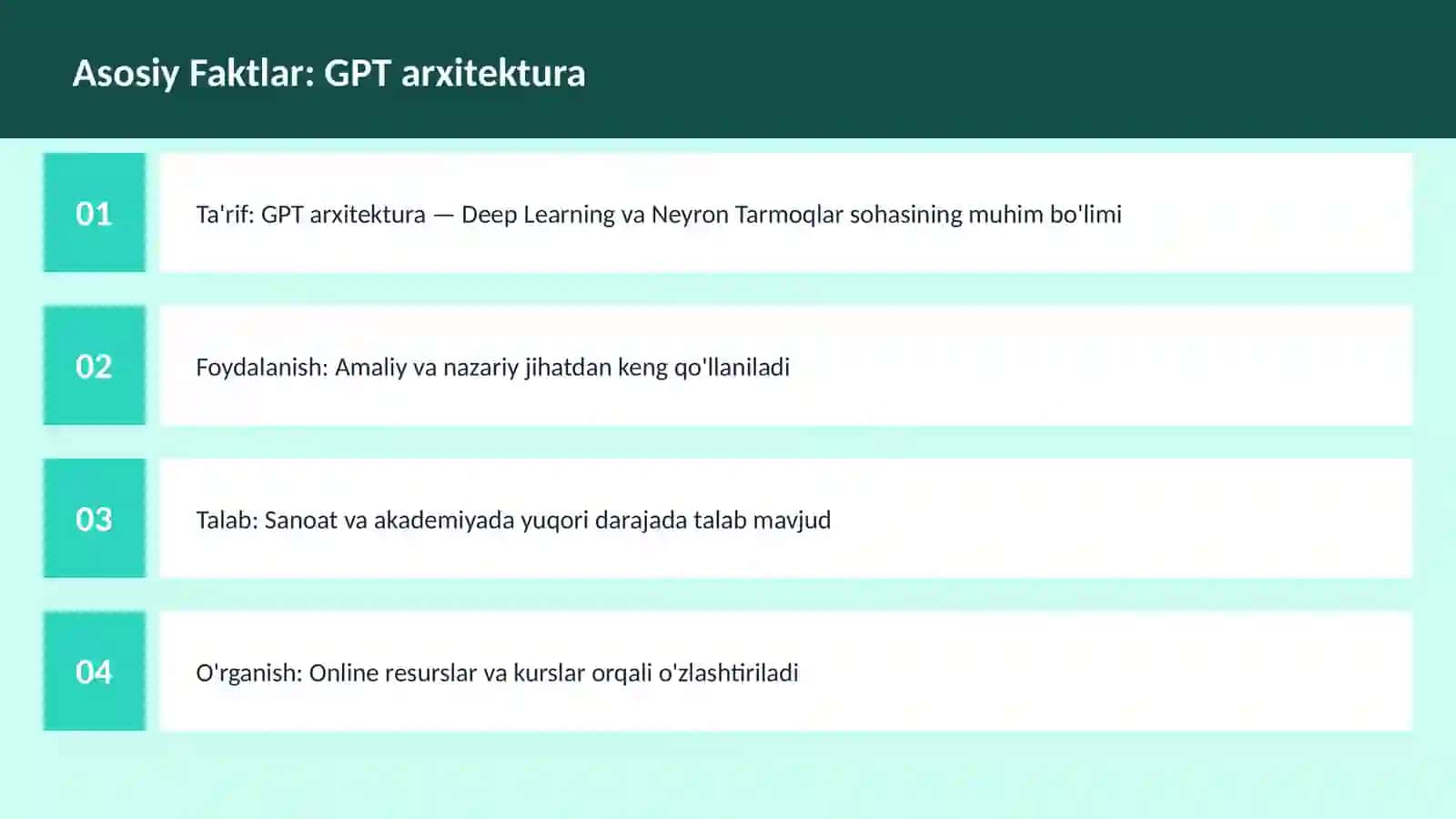 AI | DEEP LEARNING VA NEYRON TARMOQLAR 3