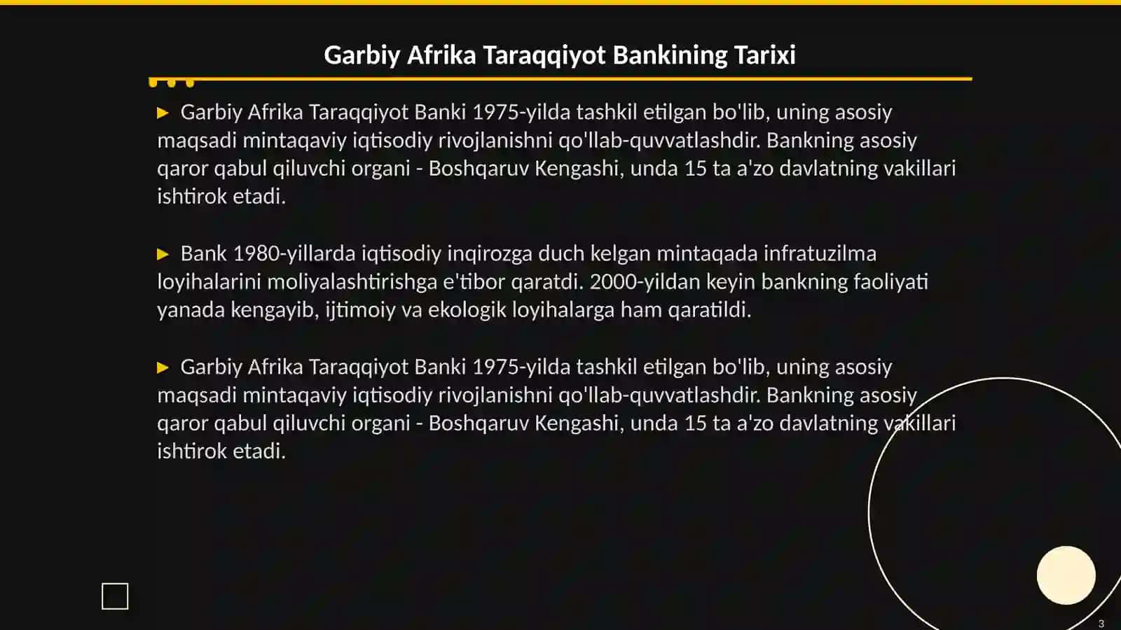 Garbiy afrika taraqqiyot banki 3