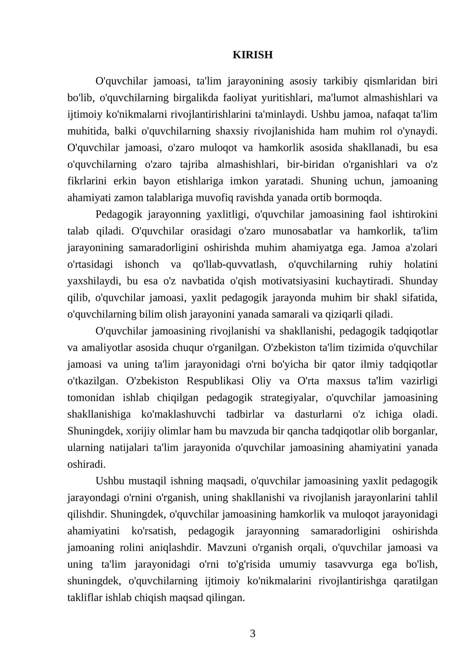 Òquvchilar jamoasi yaxlit pedagogik jarayonning asosiy shakli 3