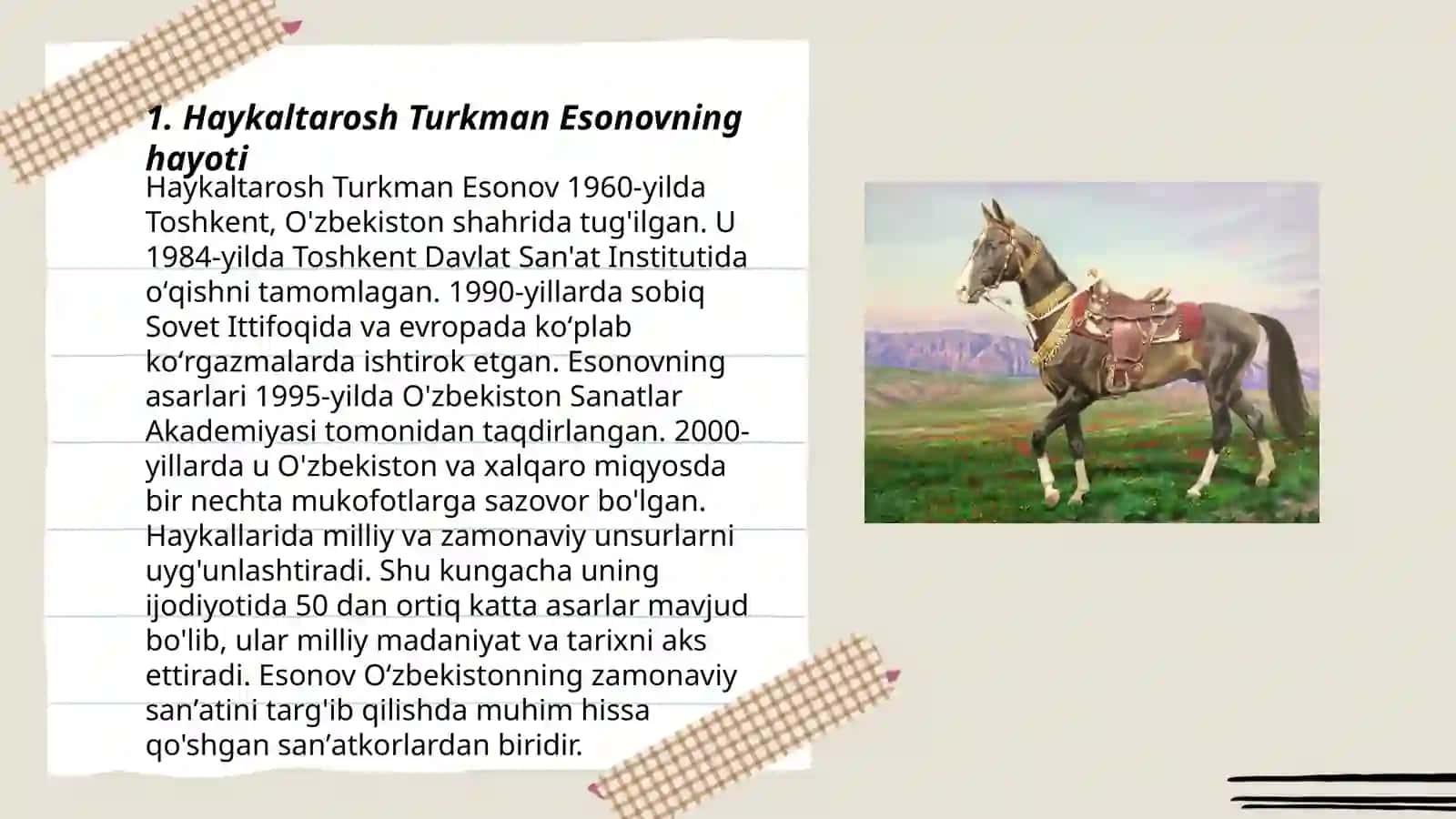 Haykaltarosh Turkman Esonov 3