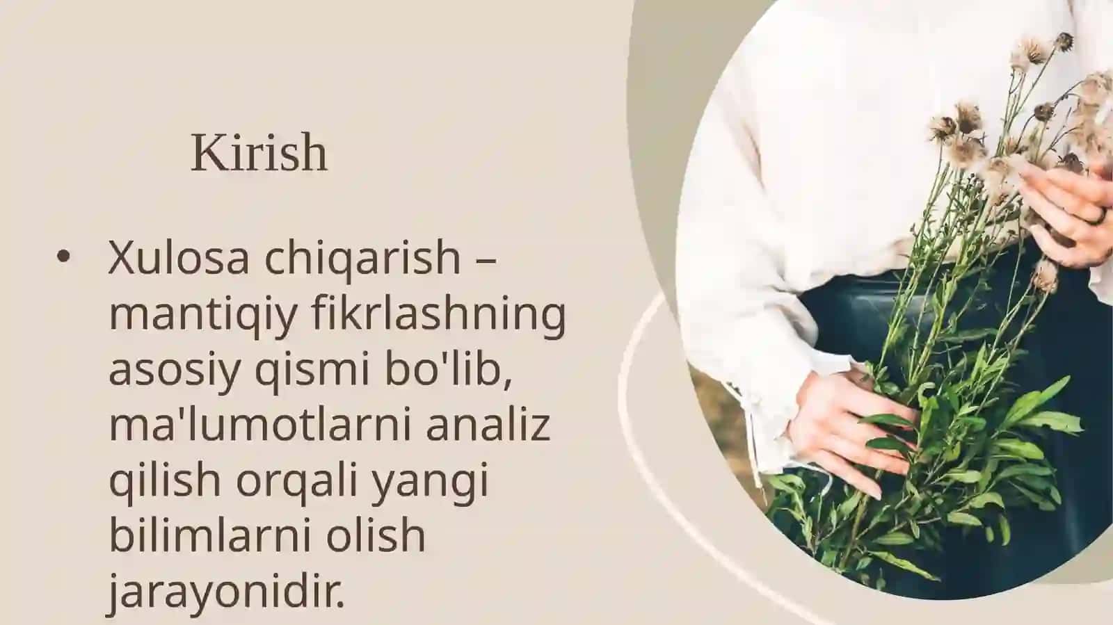 Xulosa chiqarishning turlari 3