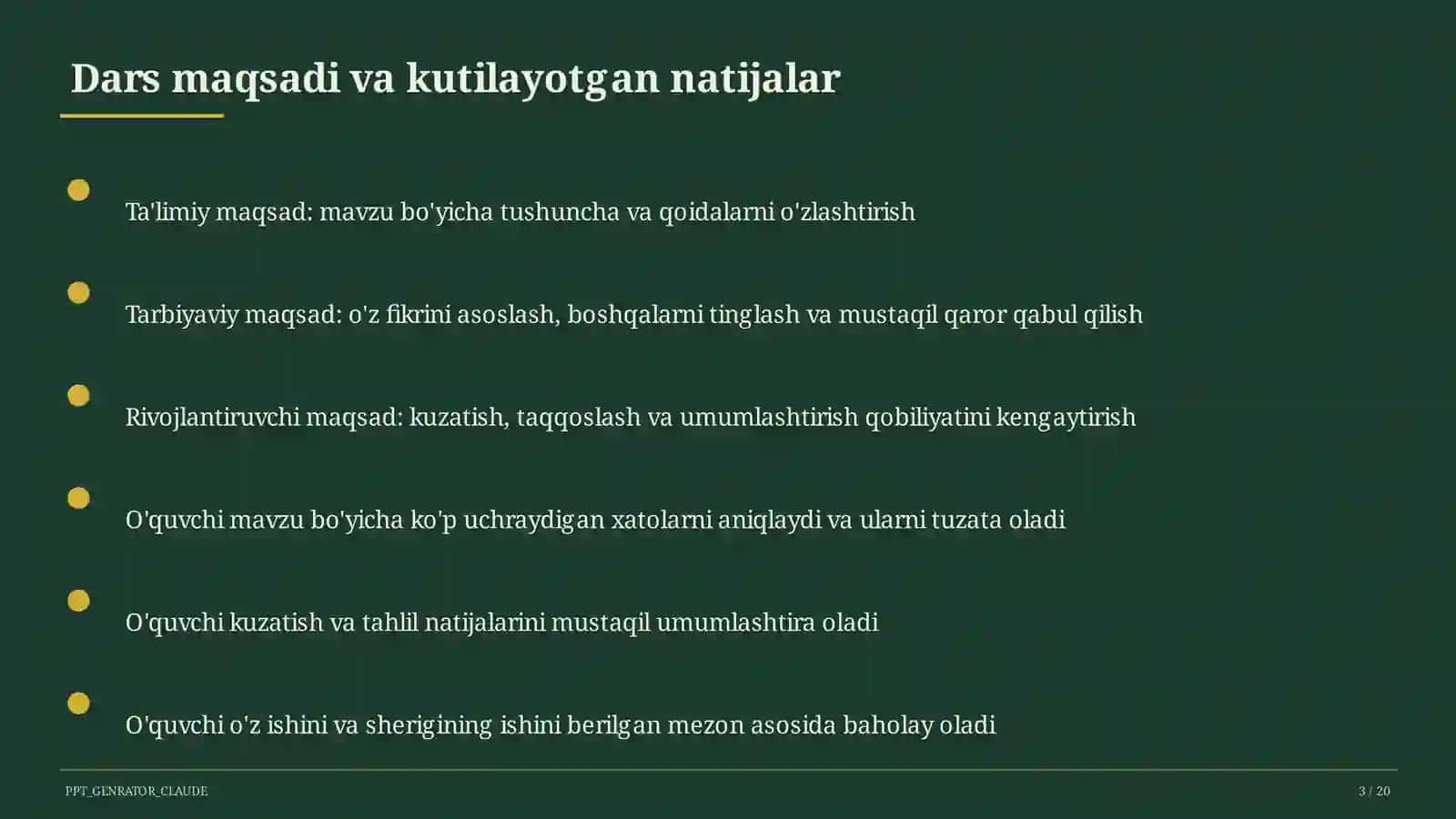Sinf rahbarining yillik ish rejasi 3