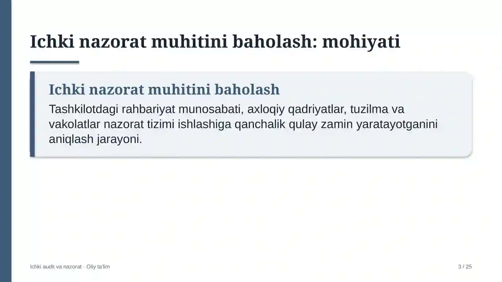 Texnikumlarda ichki nazorat muhitini baholash 3