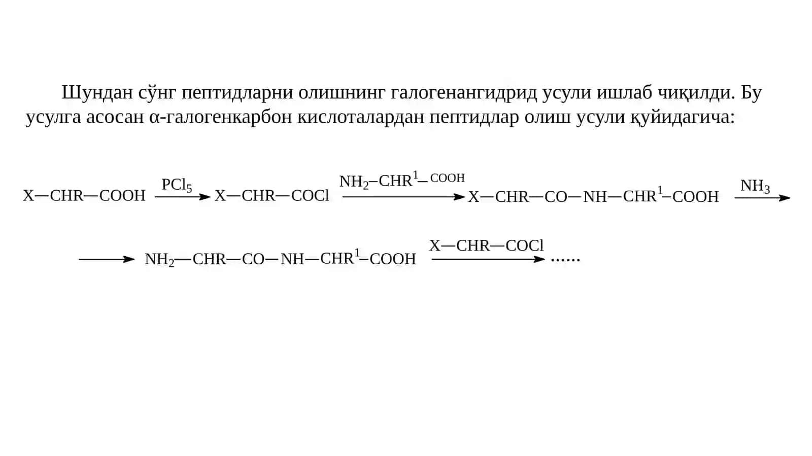 Peptidlarning kimyoviy sintezi 3