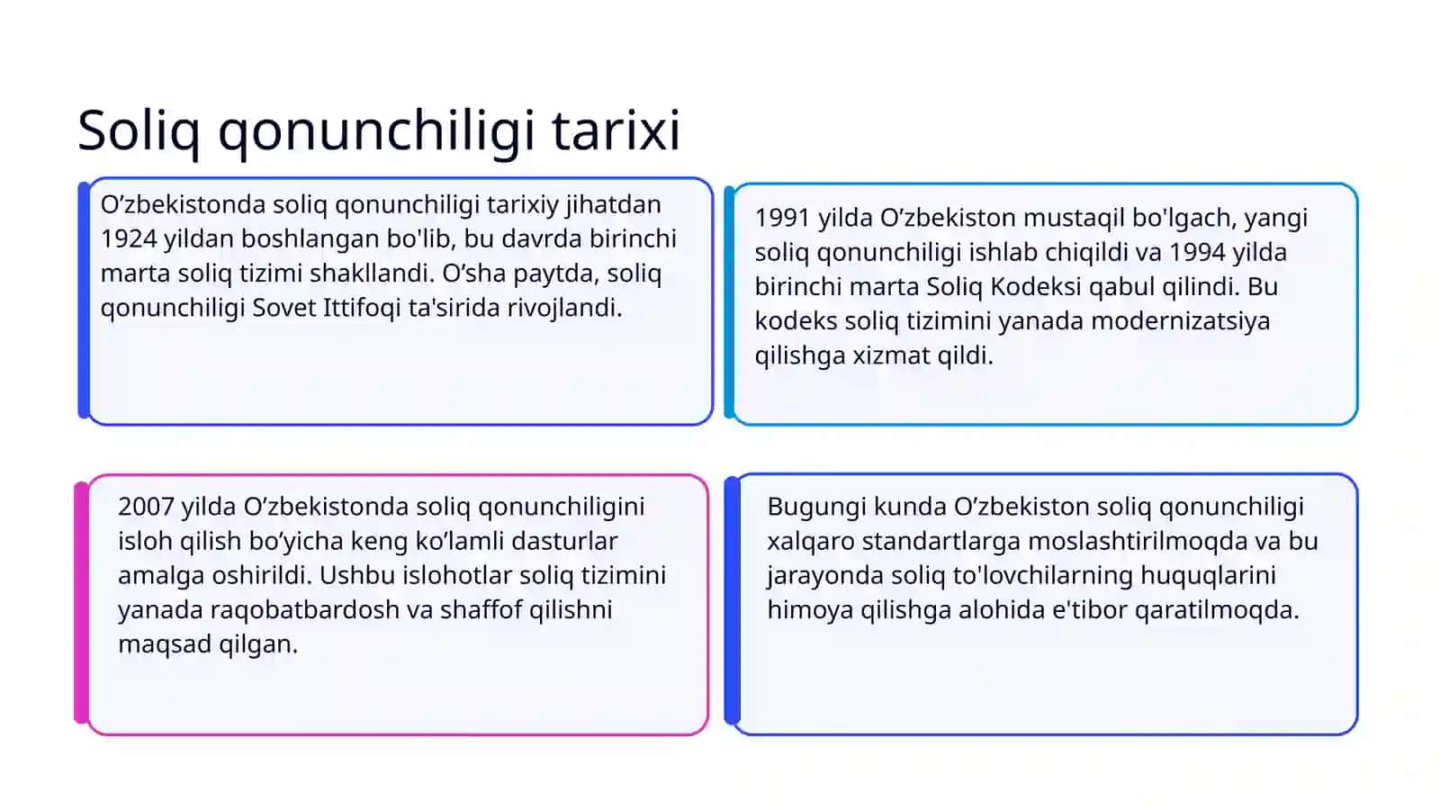O’zbekistonda soliq qonunchiliginin tarixi 3