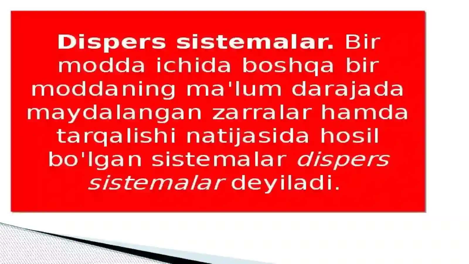 Nurmamatova Maftunaning kolloid kimyo fanidan tayyorlagan taqdimoti 3
