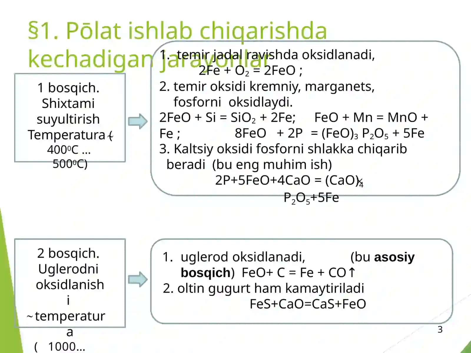 Po’lat ishlab chiqarish 3