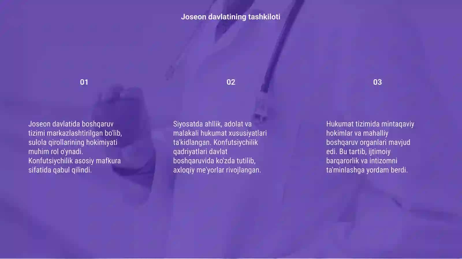 Joseon boshqaruv tizimi va Konfutsiychilik siyosati 3