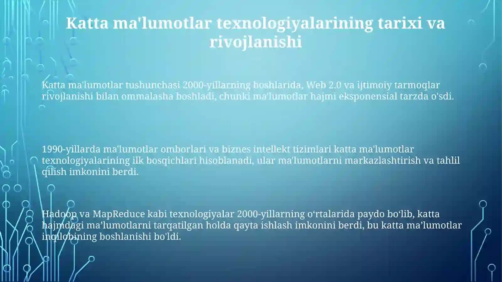 Bid datatexnalogiyapalar 3