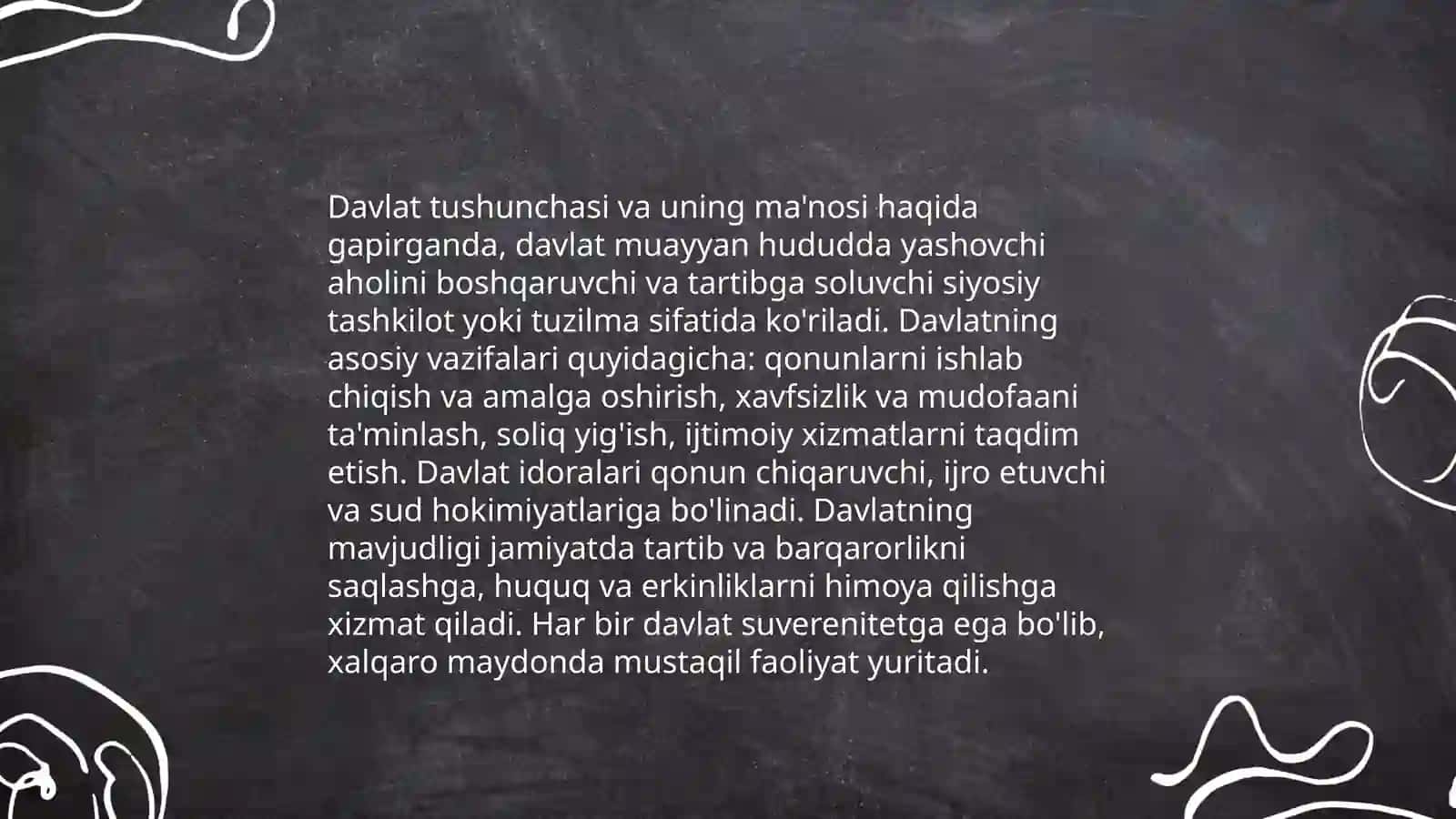 Davlatning funksiyalari tushunchasi, mazmuni va belgilari - Mardonov Shahzodbek 3