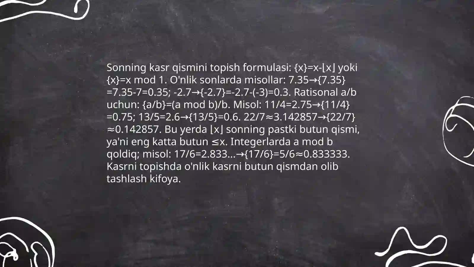 Sonning kasr qismi va kasrga ko'ra sonini topishga doir masalalar yechish 3