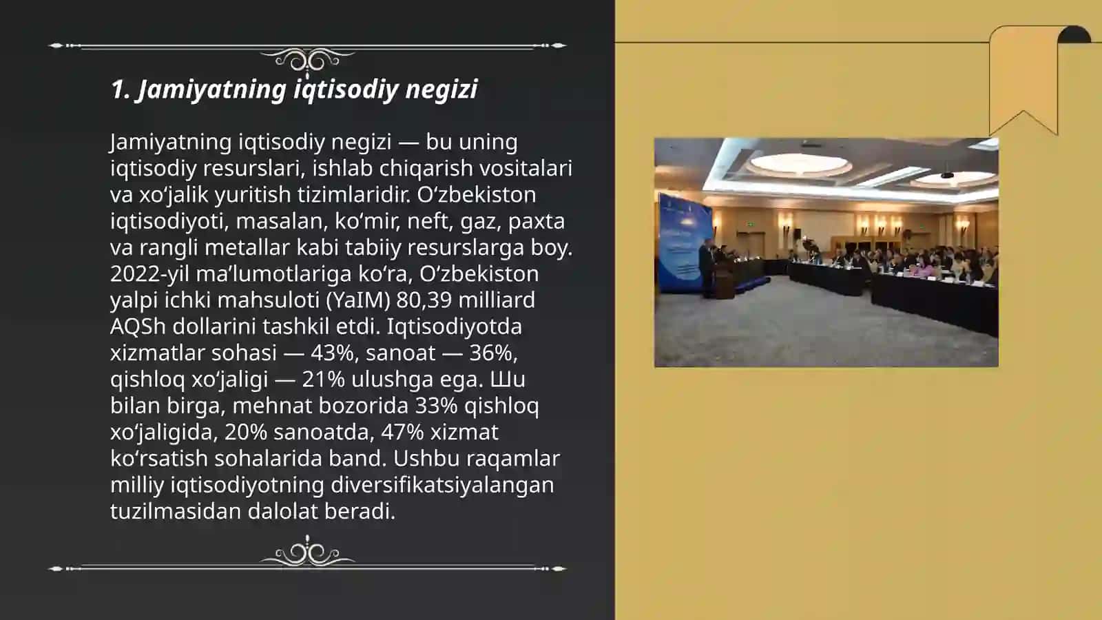 Jamiyatning iqtisodiy negizlari,fuqarolik jamiyati institutlari va oila 3
