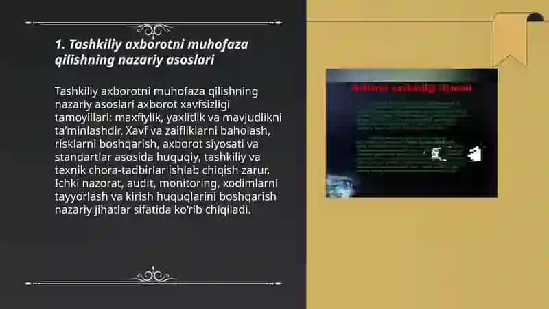 Tashkiliy axborotni muhofaza qilish 3