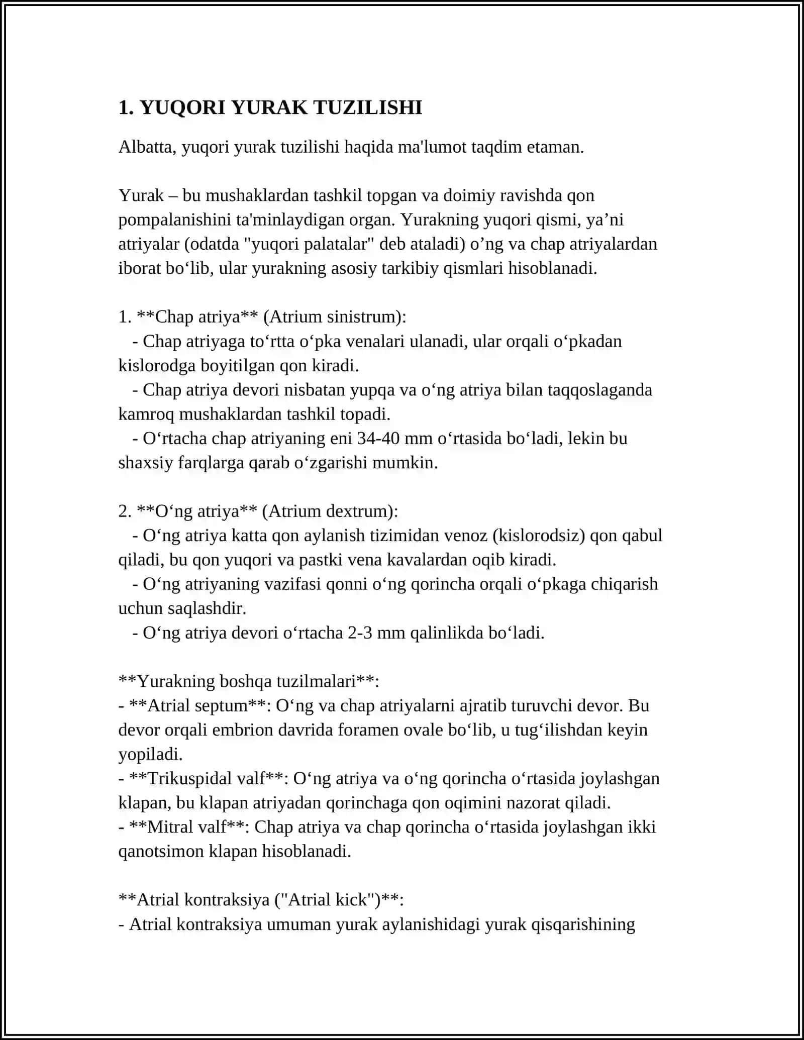 YURAK TUZILISHI O'TKAZISHI SISTEMASI 3