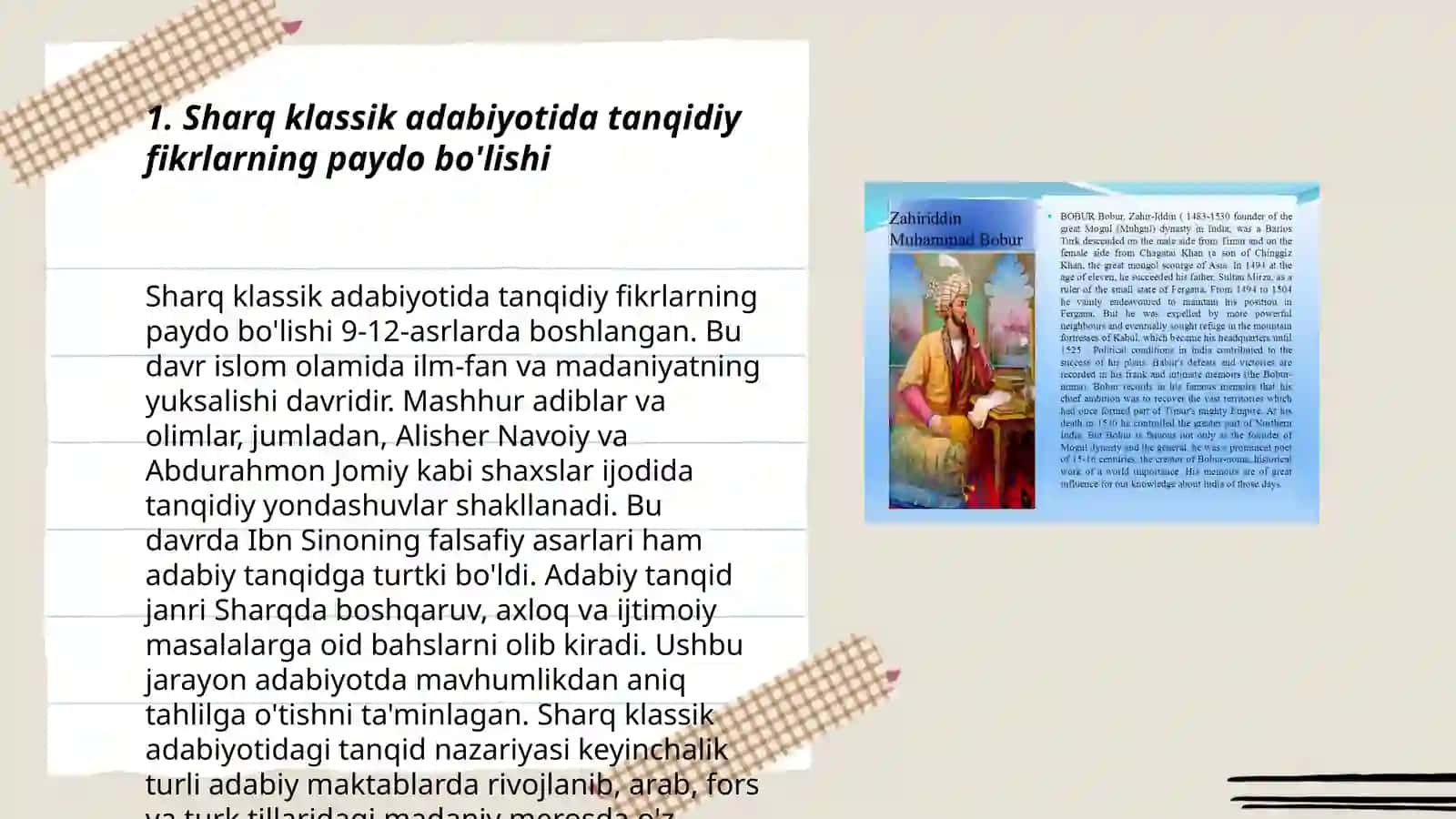 Sharq klassik adabiyotida adabiy-tanqidiy fikrlar taraqqiyoti 3