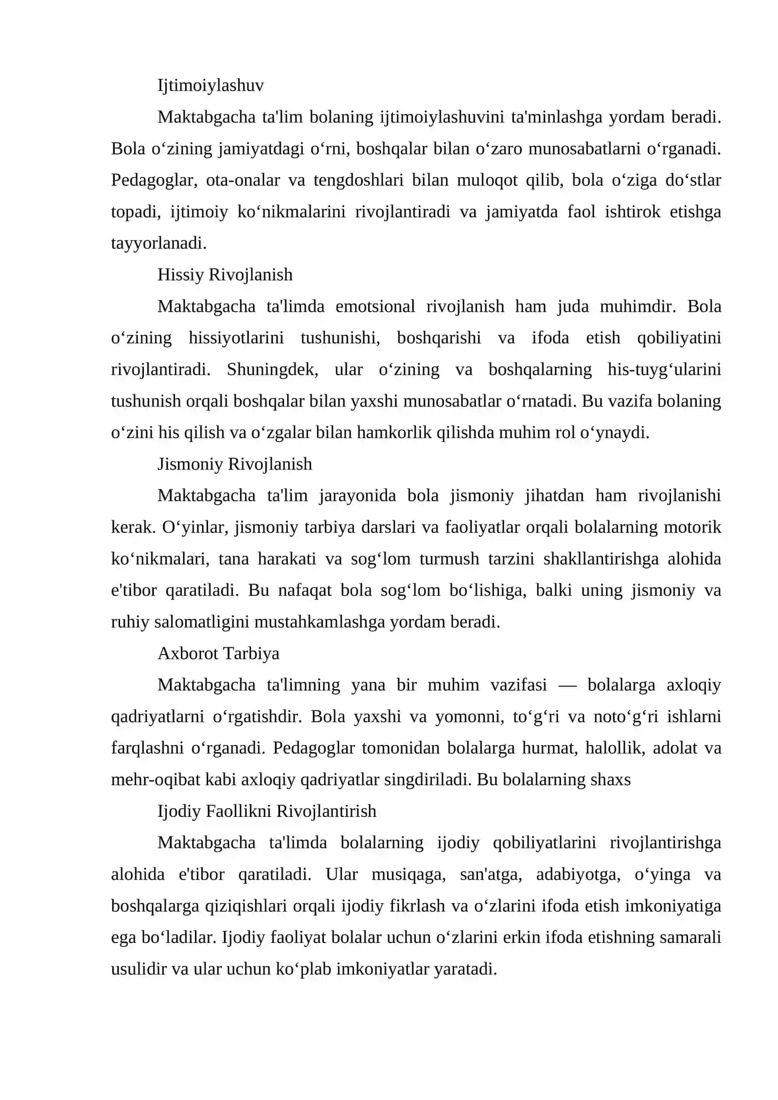 Maktabgacha taʼlim tashkilotlarida taʼlim tarbiya jarayonini takomillashtirish 3