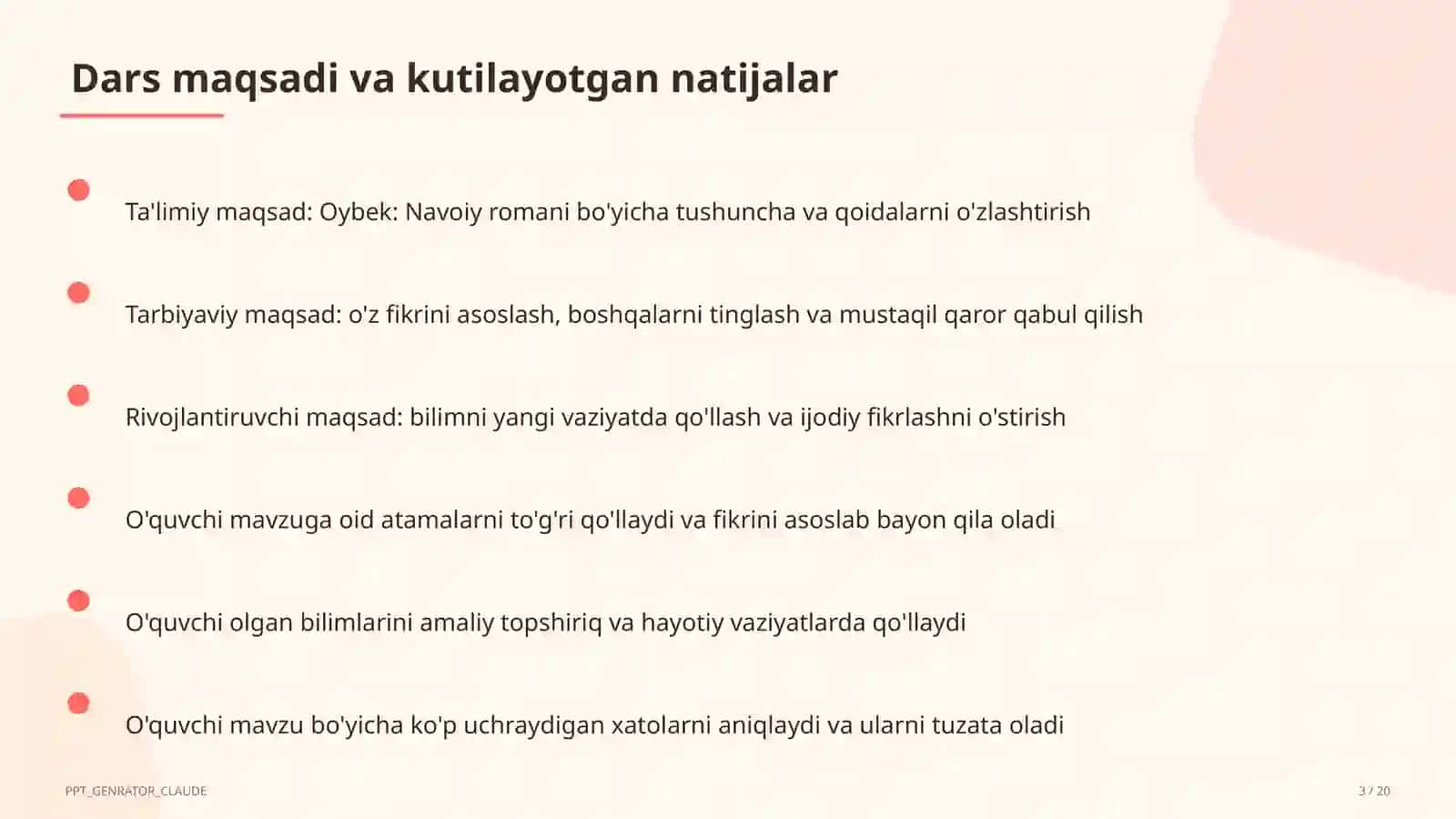 Oybek: Navoiy romani (10-sinf) 3