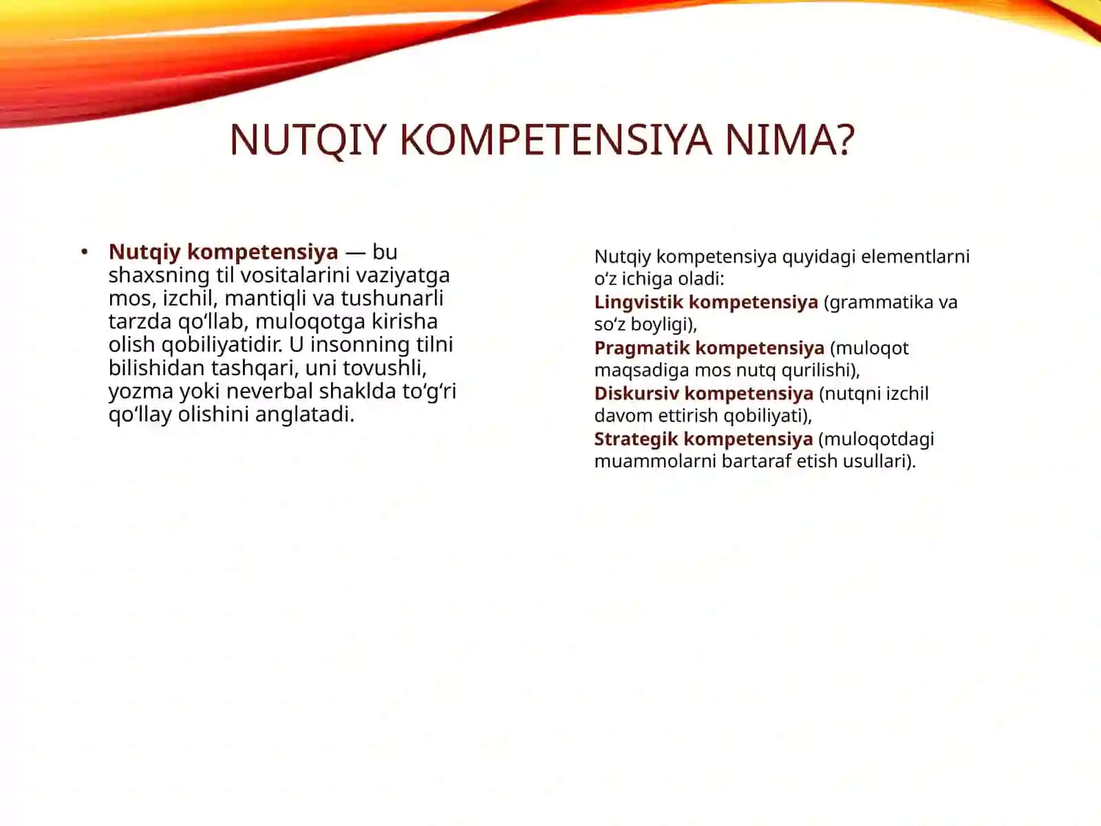 Nutqiy kompetensiyalarni baholash asoslari 3