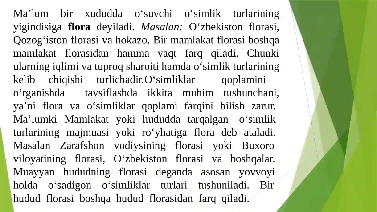 O‘zbekiston florasini boyligi va xilma-xilligi 3