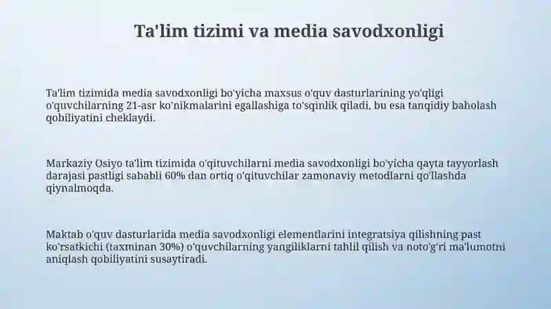 Media savodxonligi 3