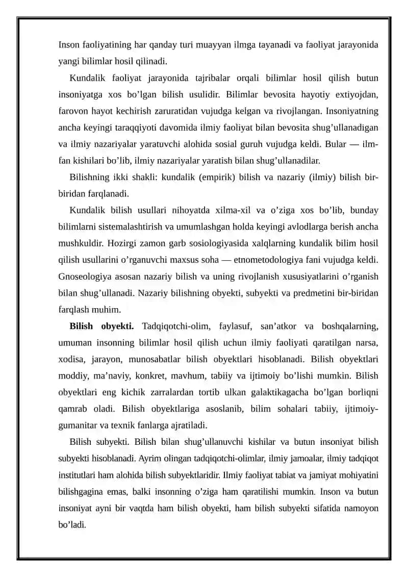 Bilish falsafasi 3
