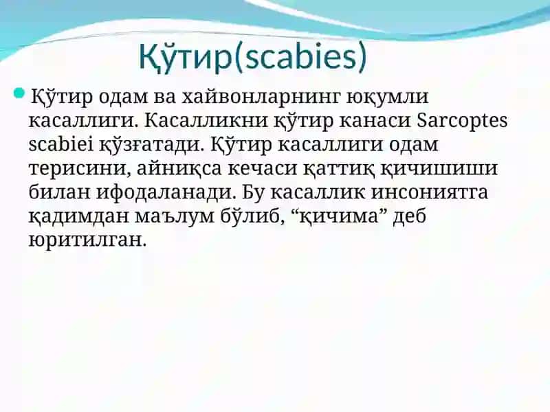 Терининг паразитар касалликлари 3
