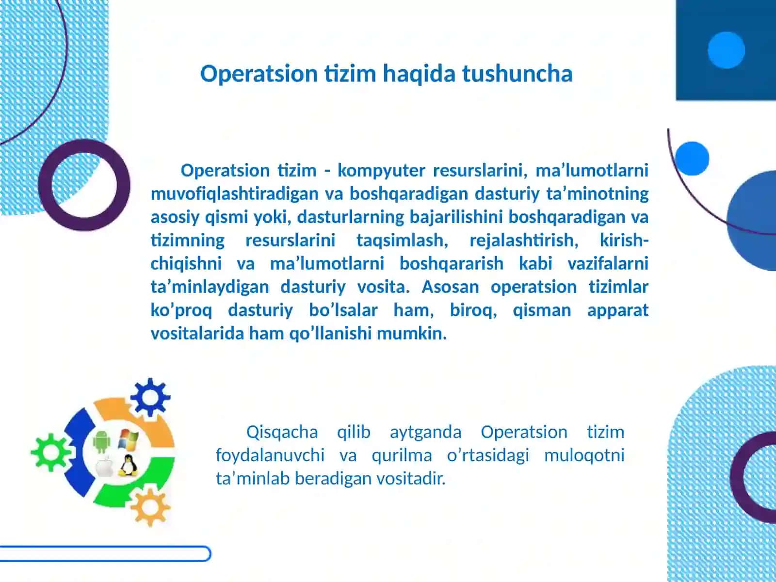 OPERATSION TIZIMLAR 3