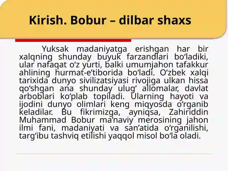 Bobur lirikasi 3