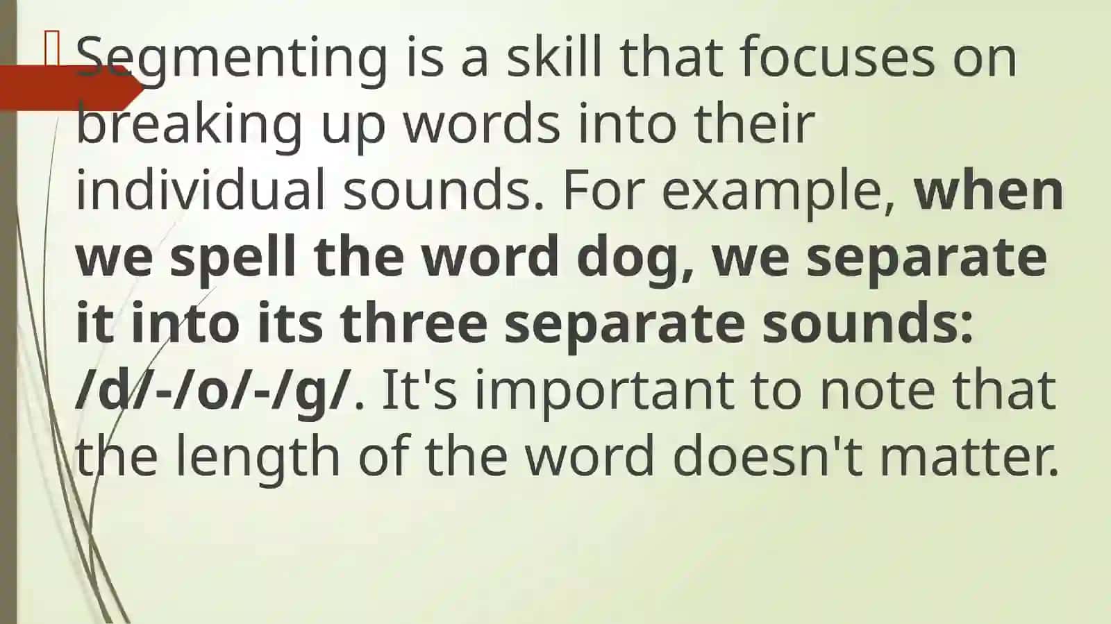 Segment phonemes in ENGLISH 3