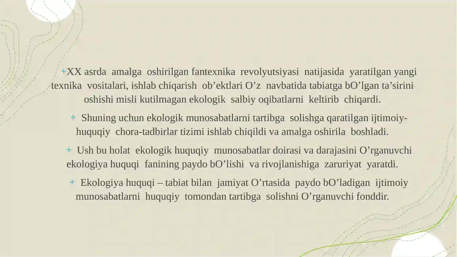 Ekologik huquq asoslari va manbalari 3