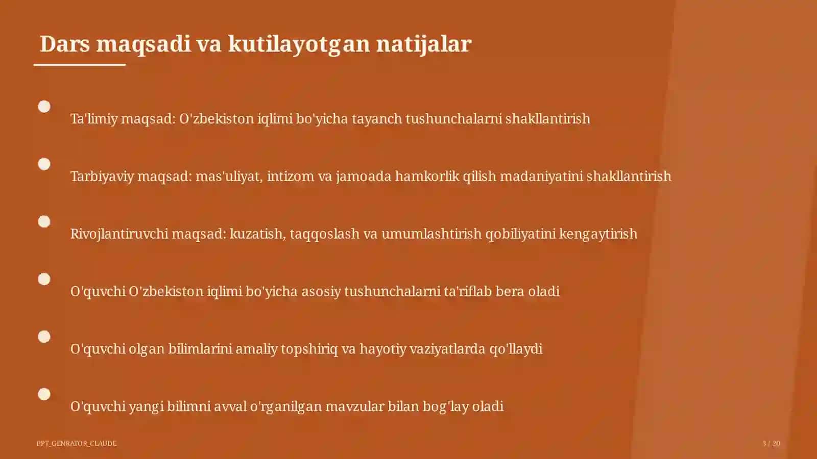 O'zbekiston iqlimi (8-sinf) 3