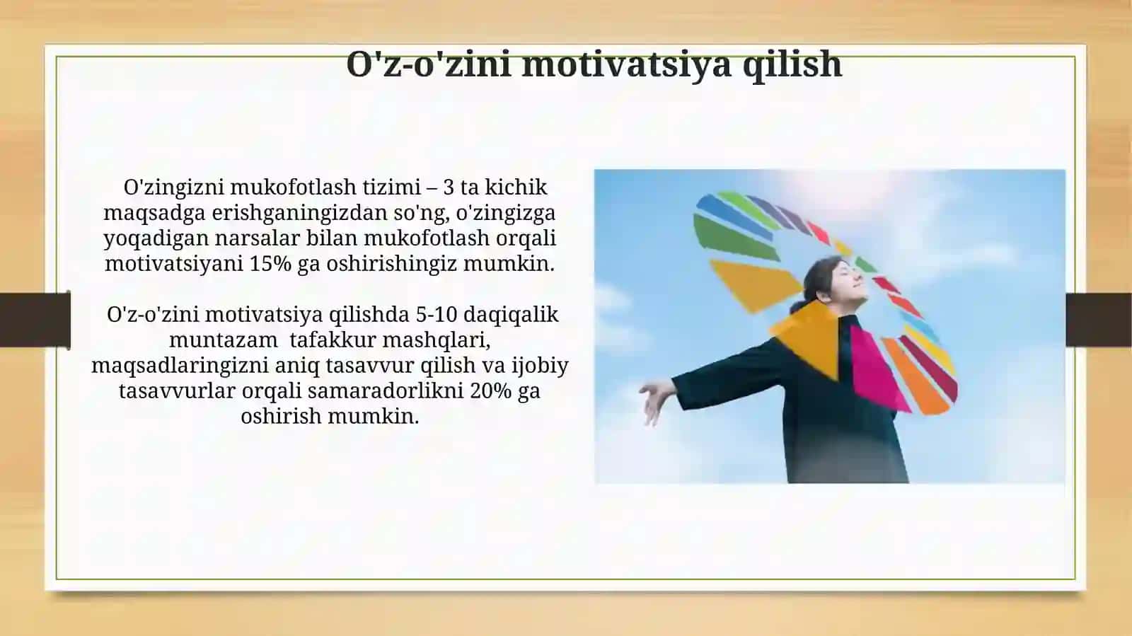 Motivatsiya va uning shaxs faoliyatidagi o‘rni 3