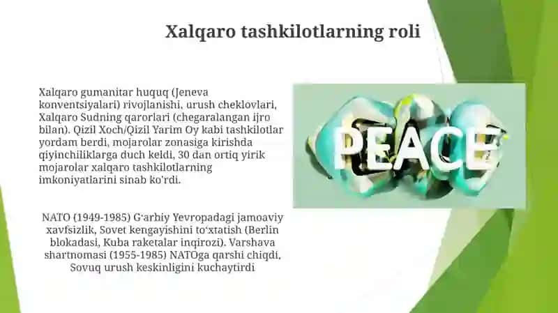 Xalqaro Tashkilotlarning roli 3