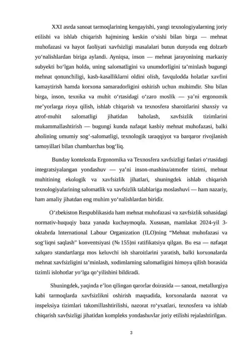 Ergonomika va texnosfera xafsizligining o'zaro bog'liqligi 3