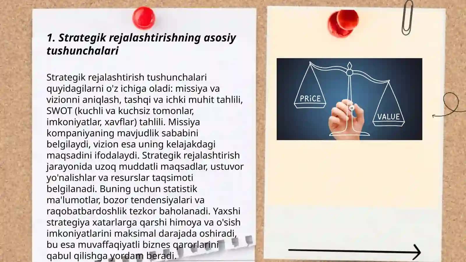 Strategik boshqaruvni rejalashtirish mohiyati va afzalliklari 3