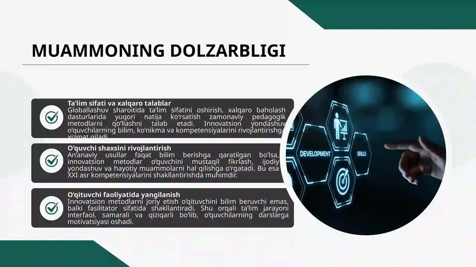 MAKTABDA INNOVATSION PEDAGOGIK METODLARNI JORIY QILISH 3