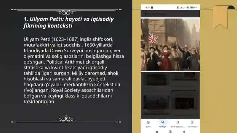 Uilyam Petti: hayoti va iqtisodiy fikrining konteksti 3