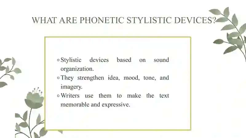 Phonetic Expressive Means and Stylistic Devices 3