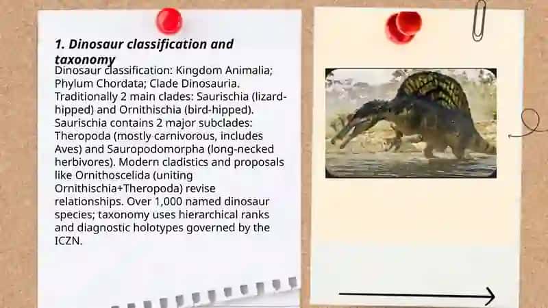 dinosaur classification and taxonomy 3