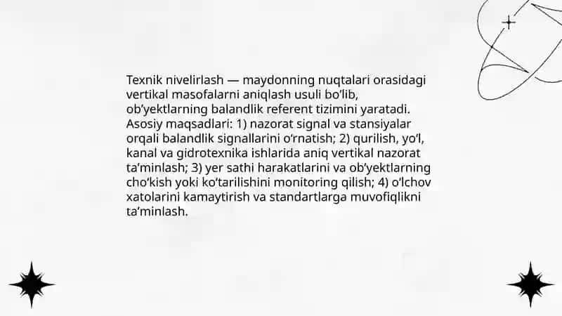 Texnik nivelirlash ishlari 3