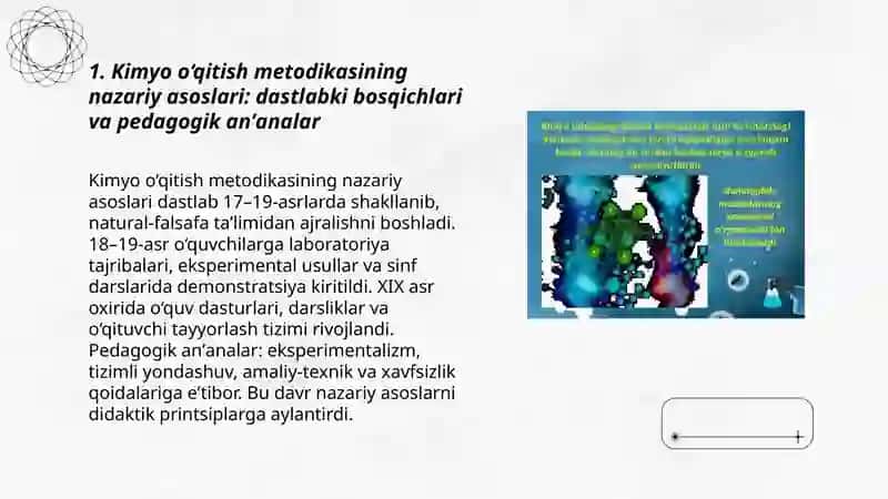 Kimyo o‘qitish metodikasining nazariy asoslari fanining rivojlanish tarixi 3