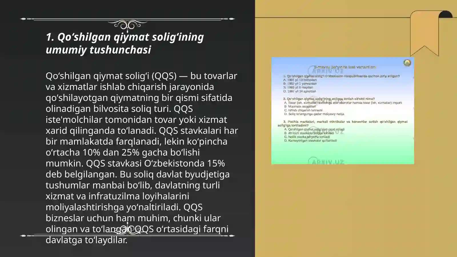 Qoʻshilgan qiymat soligʻini hisoblashning oʻziga xos xususiyatlari 3
