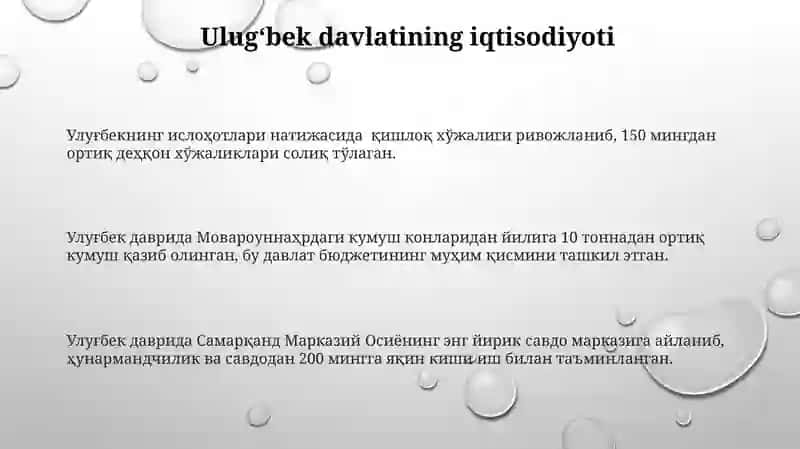 Ulugʻbekning ilmiy va madaniy ishlari 3