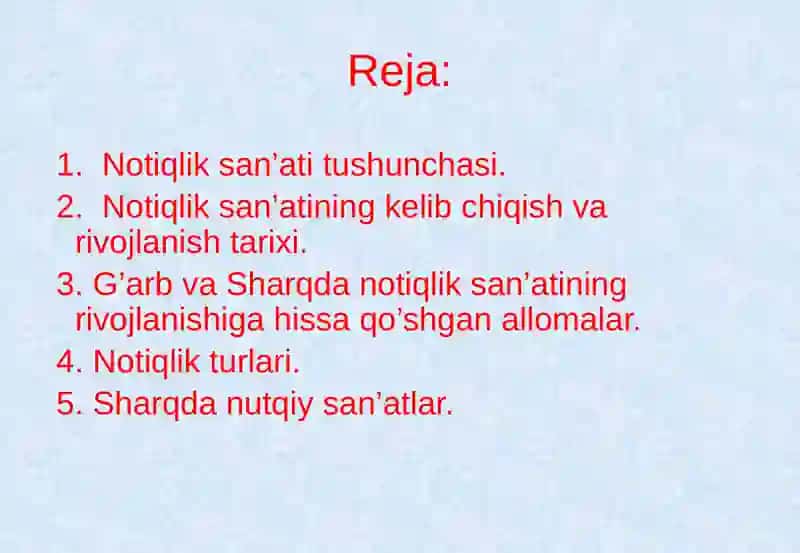 G'arb va Sharq mutafakkirlarining notiqlik san'atiga doir o'g'itlarini tahlil qilish 3